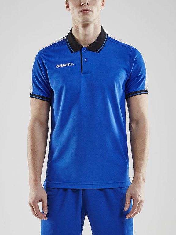 Craft Sport-Polo Pro Control (100% Polyester) cobaltblau/schwarz Herren